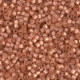 Miyuki delica kralen 11/0 - Duracoat semi frosted silverlined dyed rose copper DB-2172